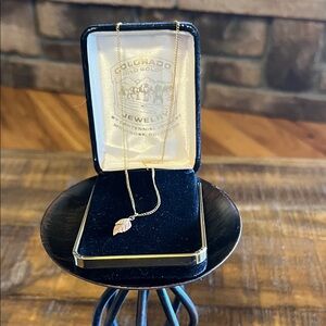 Vintage Black Hills Gold Leaf Necklace